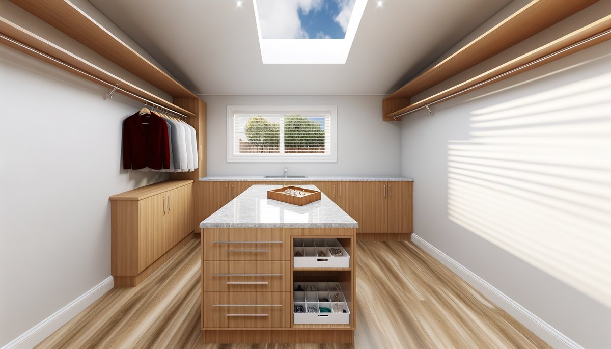 Spacious Walk-In Design