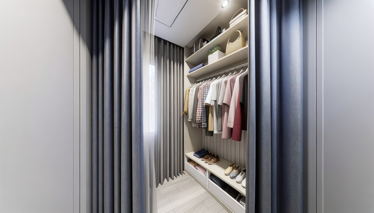 Walk-in wardrobe interior
